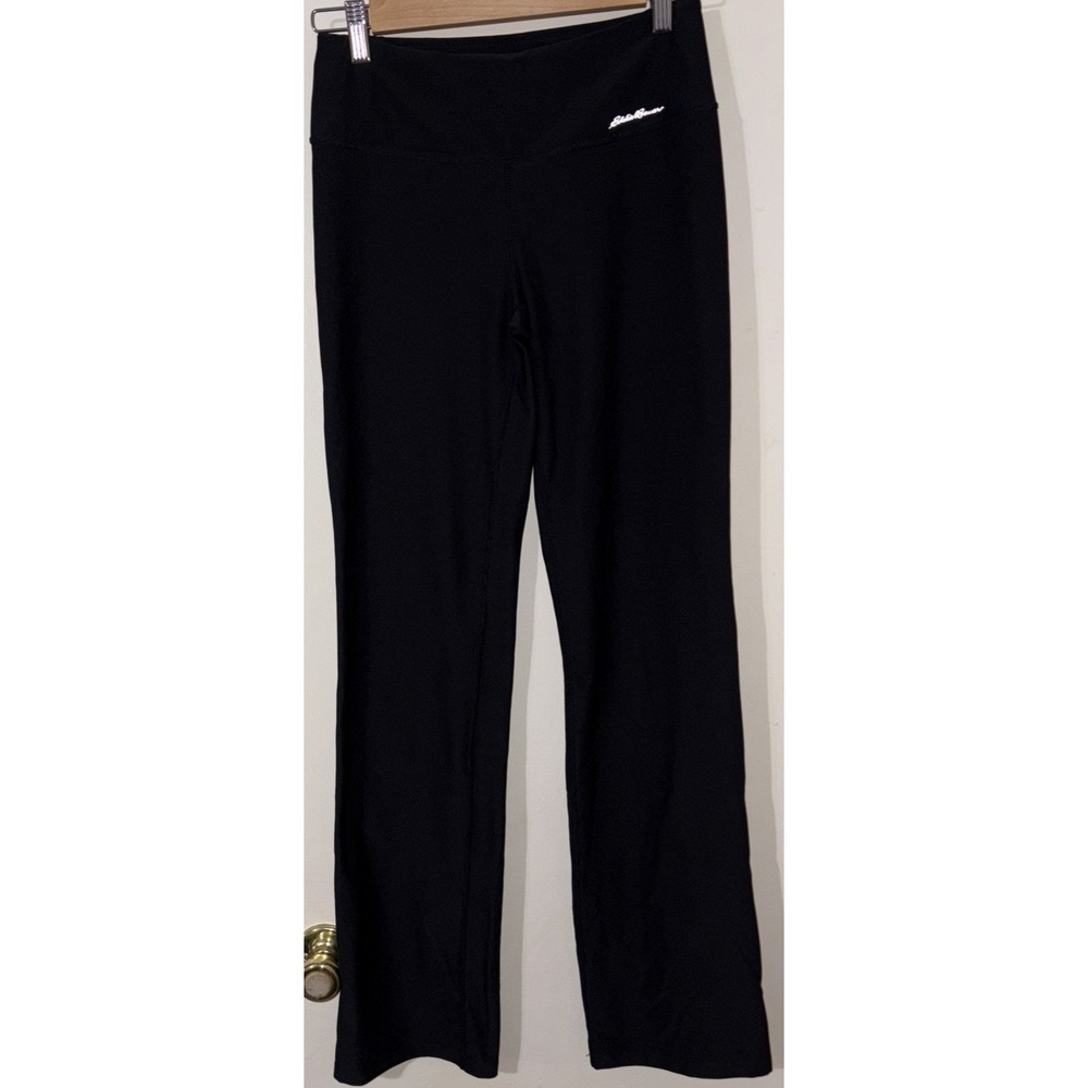 Eddie Bauer Movement Leggings Motion Free Dry Women's Size S Black Ankle